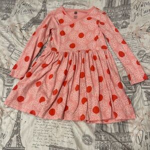 Tea Collection Wrap Style Pink Floral Dress size 5